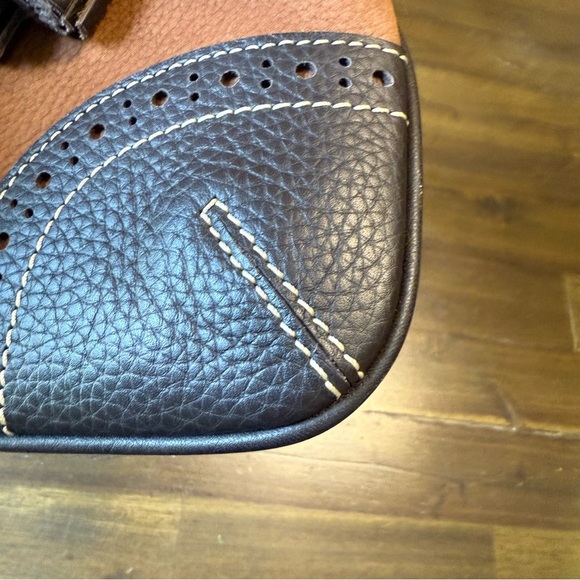 Vintage Dooney & Bourke Brown Suede Leather Shoulder Bag Satchel - Picture 8 of 14